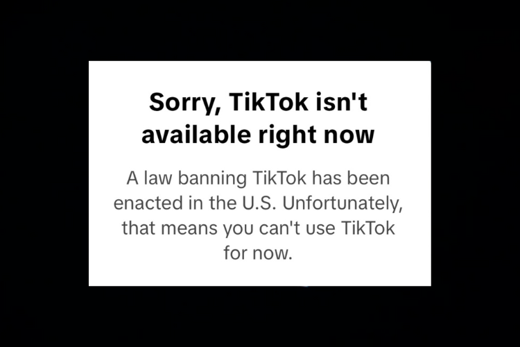 TikTok shuts down